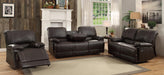 Cassville Double Reclining Loveseat in Dark Brown 8403-2 - VIP FURNITURE (NJ)