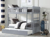 Orion Twin/Twin Bunk Bed with Trundle in Gray B2063-1*R - VIP FURNITURE (NJ)