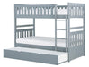Orion Twin/Twin Bunk Bed with Trundle in Gray B2063-1*R - VIP FURNITURE (NJ)