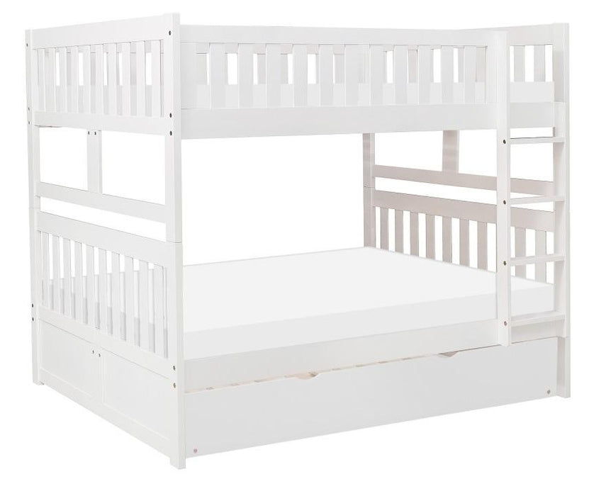 Galen Full/Full Bunk Bed w/ Storage Boxes in White B2053FFW-1*T - VIP FURNITURE (NJ)