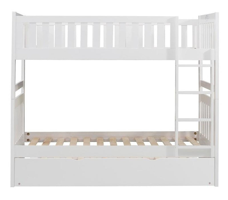 Galen Twin/Twin Bunk Bed w/ Twin Trundle in White B2053W-1*R - VIP FURNITURE (NJ)
