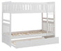 Galen Twin/Twin Bunk Bed w/ Twin Trundle in White B2053W-1*R - VIP FURNITURE (NJ)