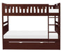 Rowe Twin/Twin Bunk Bed w/ Twin Trundle Bed in Dark Cherry B2013DC-1*R - VIP FURNITURE (NJ)