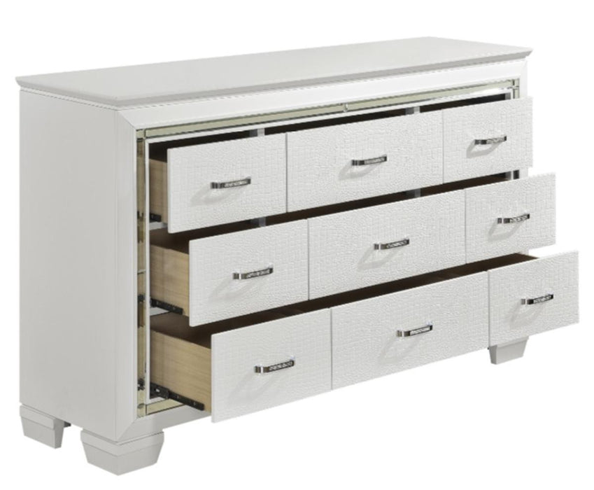 Allura Dresser in White 1916W-5 - VIP FURNITURE (NJ)