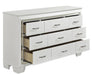 Allura Dresser in White 1916W-5 - VIP FURNITURE (NJ)