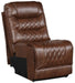Putnam Armless Chair in Brown 9405BR-AC - VIP FURNITURE (NJ)