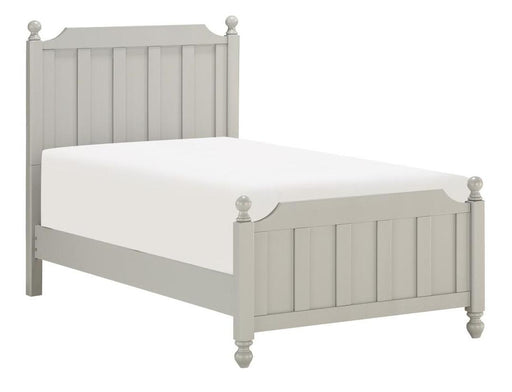 Wellsummer Twin Panel Bed in Gray 1803GYT-1* - VIP FURNITURE (NJ)