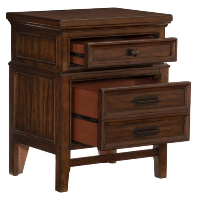 Frazier Nightstand in Dark Cherry 1649-4 - VIP FURNITURE (NJ)