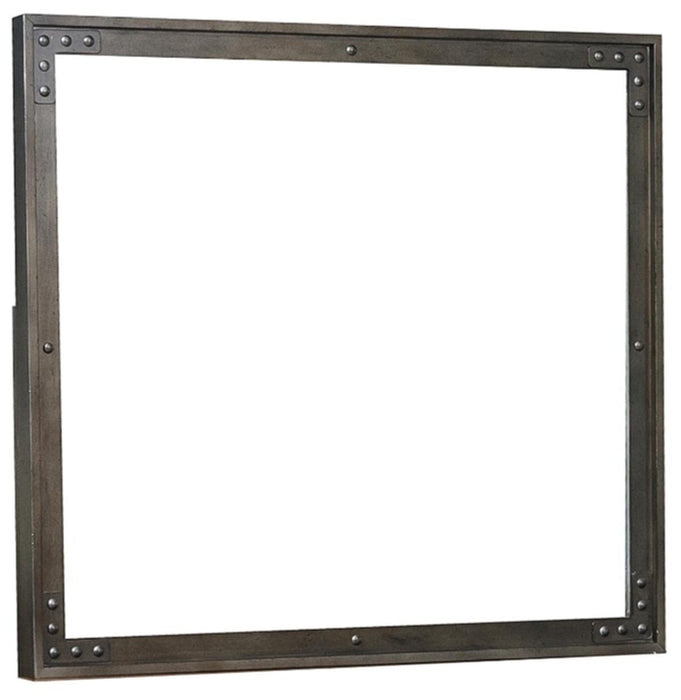 Holverson Mirror in Rustic Brown & Gunmetal 1715-6 - VIP FURNITURE (NJ)