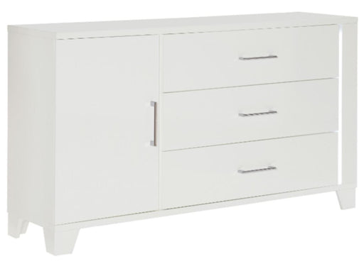 Kerren Dresser in White 1678W-5 - VIP FURNITURE (NJ)