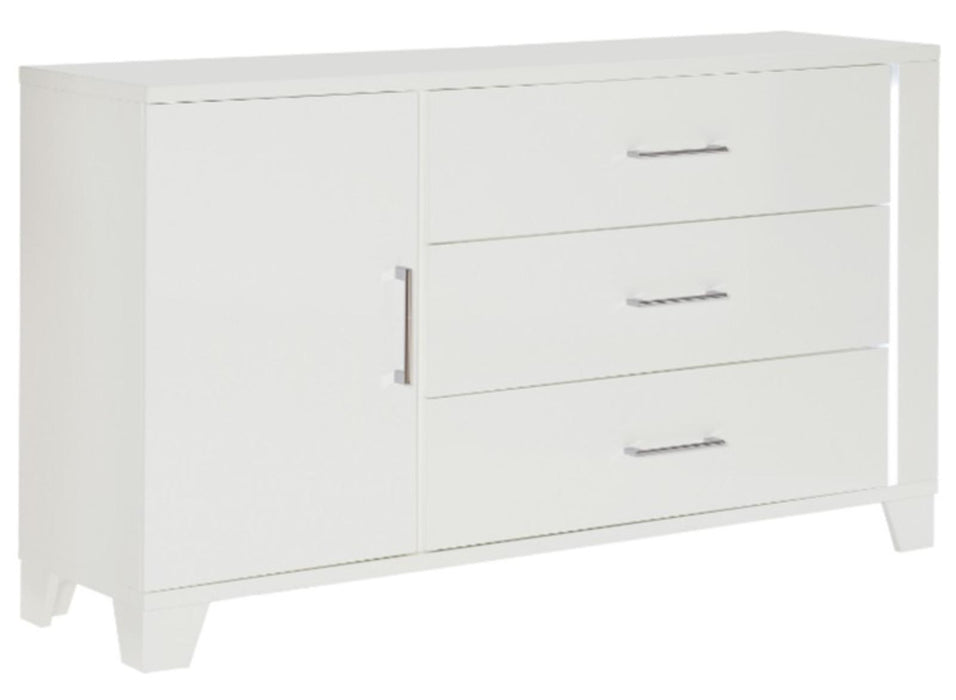 Kerren Dresser in White 1678W-5 - VIP FURNITURE (NJ)