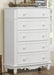Clementine 5 Drawer Chest in White B1799-9 - VIP FURNITURE (NJ)