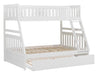 Galen Twin/Full Bunk Bed w/ Twin Trundle in White B2053TFW-1*R - VIP FURNITURE (NJ)