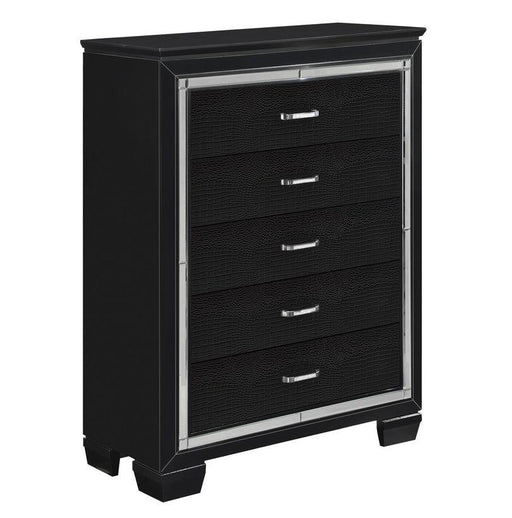 Allura Chest in Black 1916BK-9 - VIP FURNITURE (NJ)