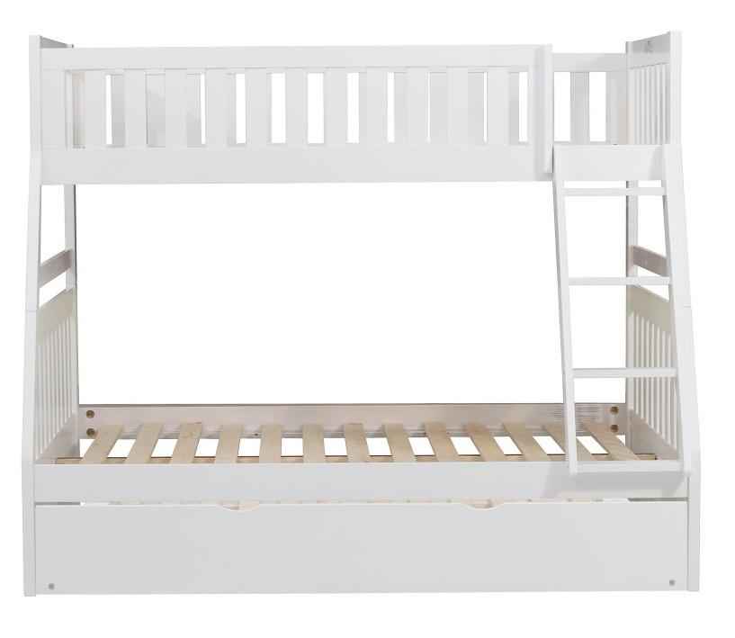Galen Twin/Full Bunk Bed w/ Twin Trundle in White B2053TFW-1*R