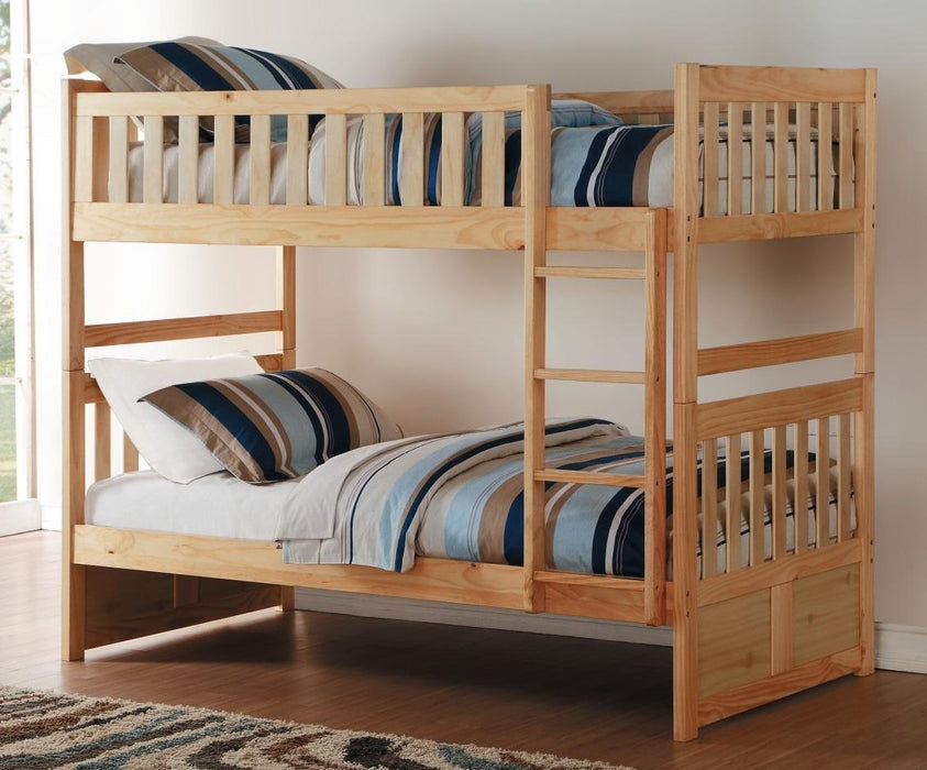 Bartly Twin/Twin Bunk Bed in Natural B2043-1* - VIP FURNITURE (NJ)