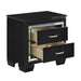 Allura Nightstand in Black 1916BK-4 - VIP FURNITURE (NJ)