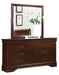 Mayville Mirror in Brown Cherry 2147-6 - VIP FURNITURE (NJ)