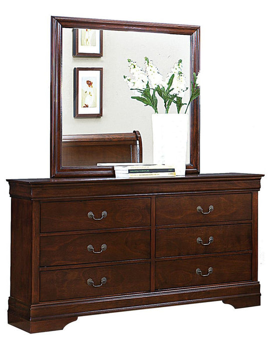 Mayville 6 Drawer Dresser in Brown Cherry 2147-5 - VIP FURNITURE (NJ)