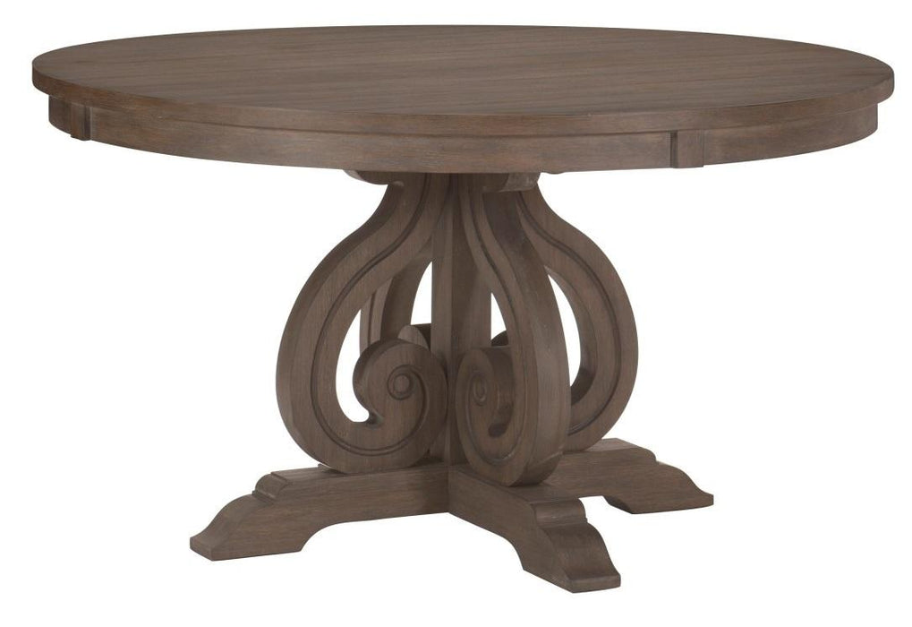 Toulon  Round Dining Table in Dark Pewter 5438-54* - VIP FURNITURE (NJ)