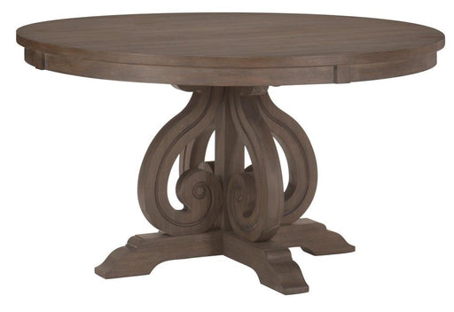 Toulon  Round Dining Table in Dark Pewter 5438-54* - VIP FURNITURE (NJ)