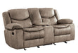 Bastrop Double Glider Reclining Loveseat in Brown 8230FBR-2 - VIP FURNITURE (NJ)