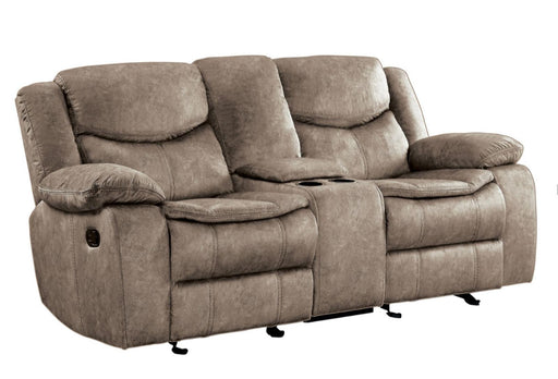 Bastrop Double Glider Reclining Loveseat in Brown 8230FBR-2 - VIP FURNITURE (NJ)