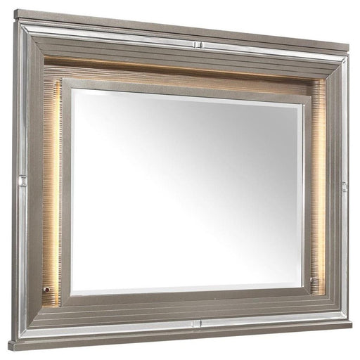 Tamsin Mirror in Silver Grey Metallic 1616-6 - VIP FURNITURE (NJ)