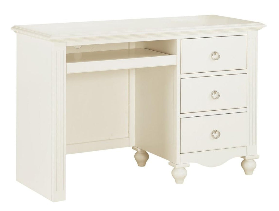 Meghan 3 Drawer Writing Desk in White 2058WH-15 - VIP FURNITURE (NJ)