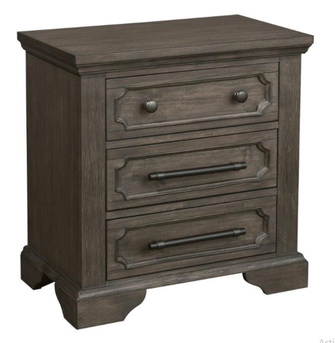Taulon Nightstand in Dark Oak 5438-4 - VIP FURNITURE (NJ)