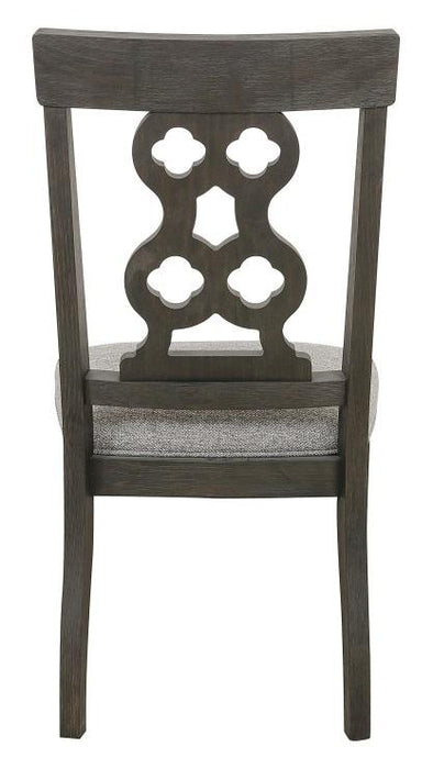 Arasina Side Chair in Dark Pewter (Set of 2) - VIP FURNITURE (NJ)