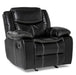Bastrop Glider Reclining Chair in Black 8230BLK-1 - VIP FURNITURE (NJ)