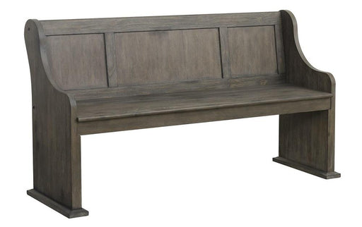 Toulon Bench with Curved Arms in Dark Pewter 5438-14A - VIP FURNITURE (NJ)