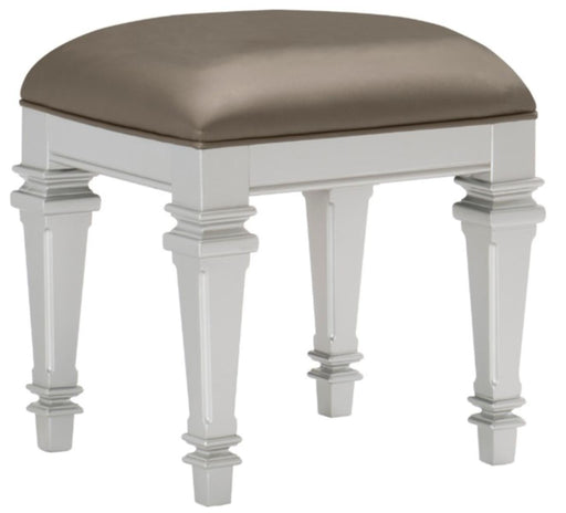 Avondale Vanity Stool in Silver 1646-14 - VIP FURNITURE (NJ)