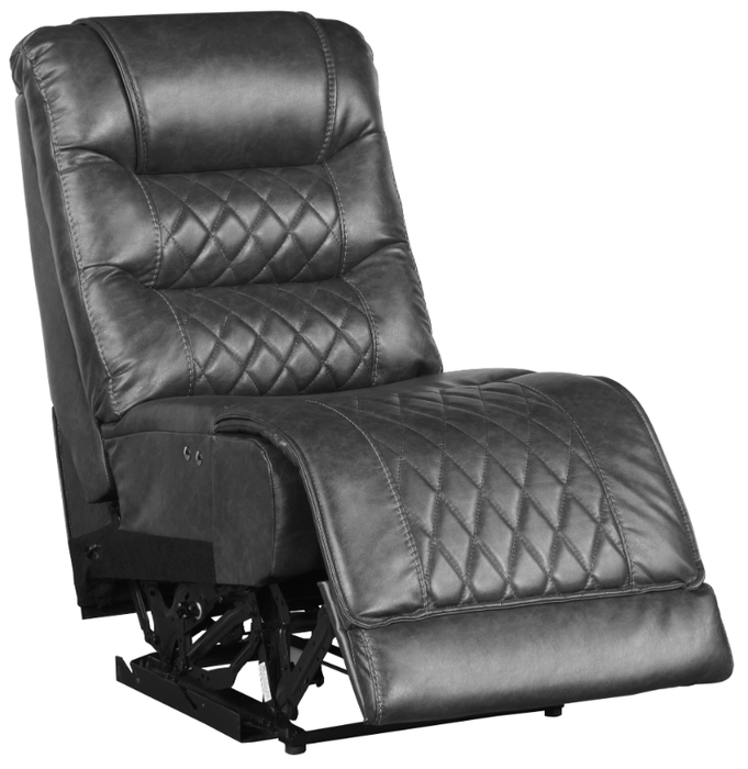 Putnam Power Armless Reclining Chair in Gray 9405GY-ARPW - VIP FURNITURE (NJ)