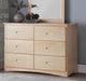 Bartly 6 Drawer Dresser in Natural B2043-5 - VIP FURNITURE (NJ)