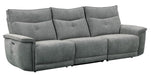 Tesoro Power Double Reclining Sofa w/ Power Headrests in Dark Gray 9509DG-3PWH* - VIP FURNITURE (NJ)