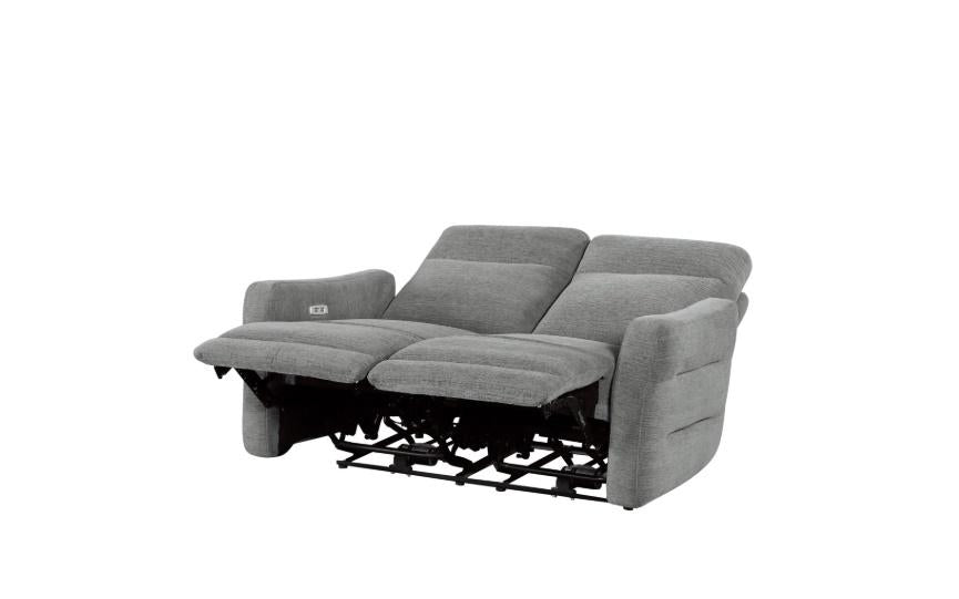 Edition Power Double Lay Flat Reclining Loveseat in Dove Grey 9804DV-2PWH - VIP FURNITURE (NJ)