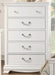 Lucida 5 Drawer Chest in White 2039W-9 - VIP FURNITURE (NJ)