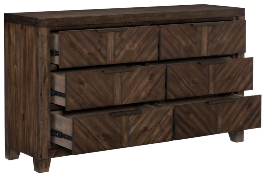 Parnell Dresser in Rustic Cherry 1648-5 - VIP FURNITURE (NJ)