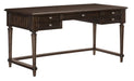 Cardano Writing Desk w/ 3 Working Drawers in Charcoal 1689-16 - VIP FURNITURE (NJ)