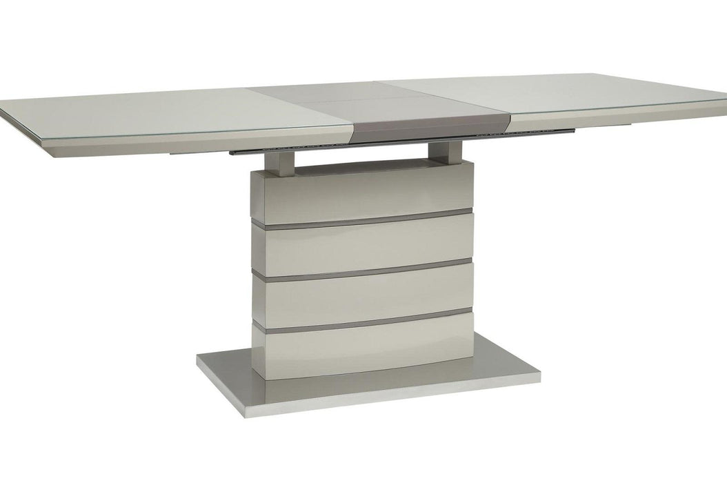 Glissand Dining Table in White & Gray 5599-71* - VIP FURNITURE (NJ)