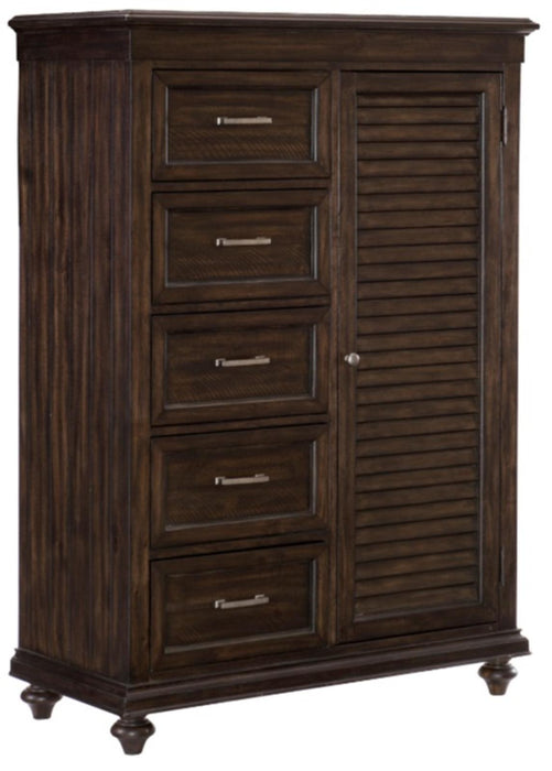Cardona Wardrobe Chest in Driftwood Charcoal 1689-10 - VIP FURNITURE (NJ)