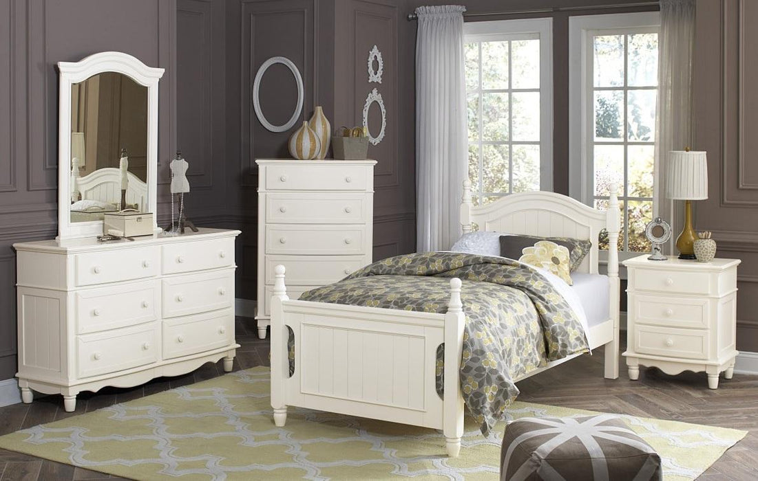 Clementine Twin Bed in White B1799T-1* - VIP FURNITURE (NJ)