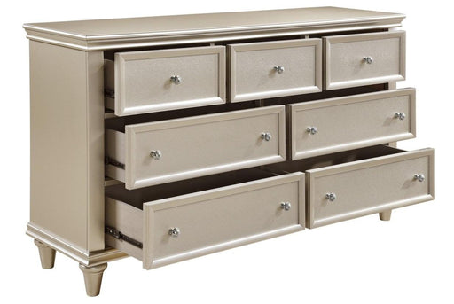 Celandine 7 Drawer Dresser in Silver 1928-5 - VIP FURNITURE (NJ)