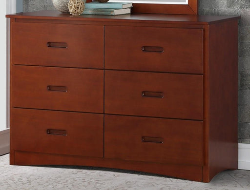 Rowe 6 Drawer Dresser in Dark Cherry B2013DC-5 - VIP FURNITURE (NJ)