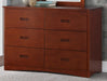 Rowe 6 Drawer Dresser in Dark Cherry B2013DC-5 - VIP FURNITURE (NJ)