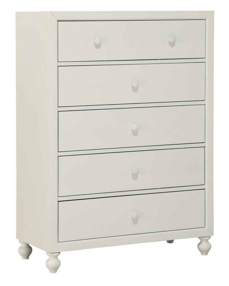 Wellsummer 5 Drawer Chest in White 1803W-9