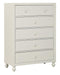 Wellsummer 5 Drawer Chest in White 1803W-9 - VIP FURNITURE (NJ)