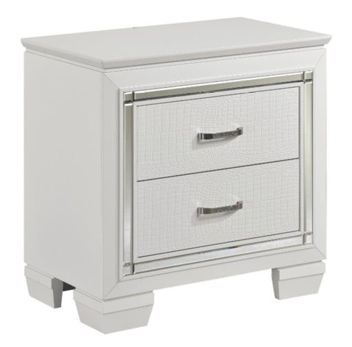 Allura Nightstand in White 1916W-4 - VIP FURNITURE (NJ)